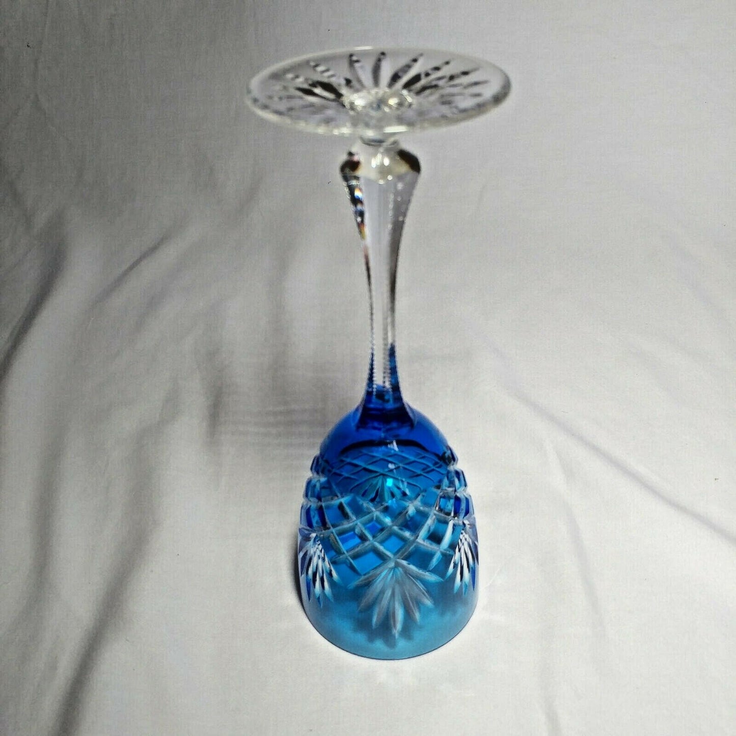 Faberge Odessa Sky Blue Crystal Glass