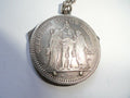 VINTAGE ELOI PERNET FRANCE 1868 SILVER COIN POCKET KNIFE