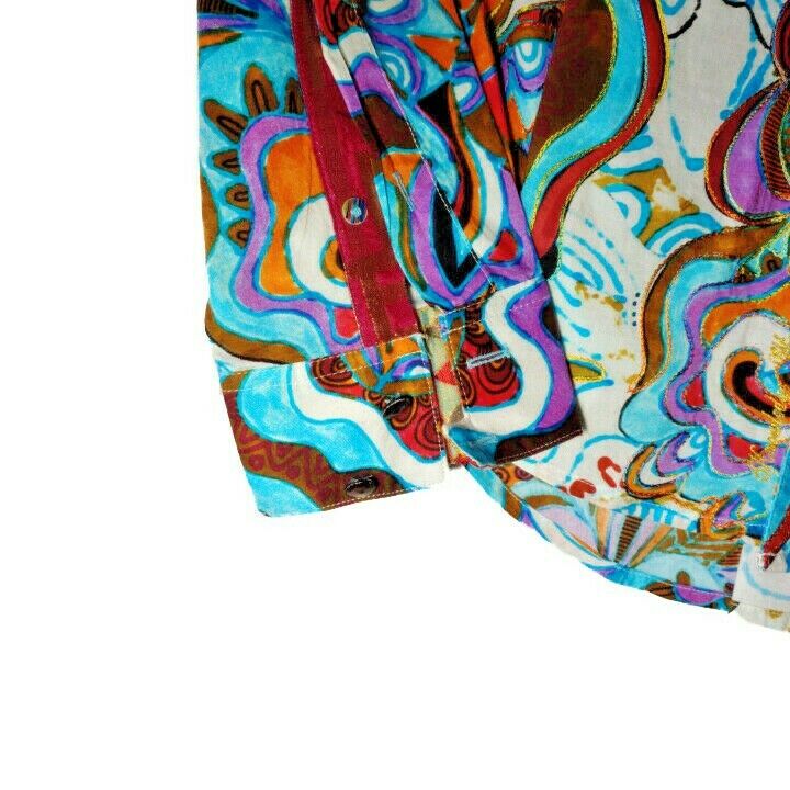 Robert Graham Colorful Long Sleeve Button-Down Shirt - Men's Medium