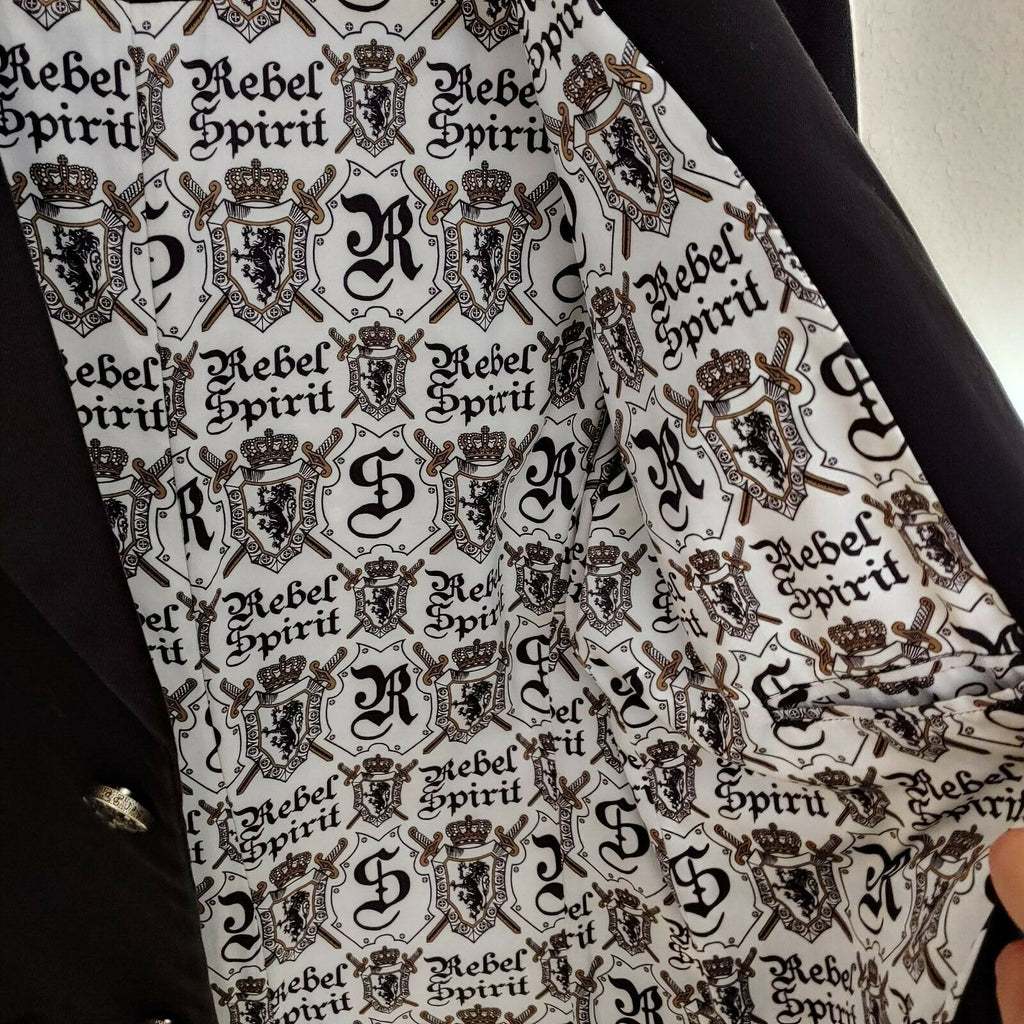 Rebel Spirit - A Royal Way of Life | Black Designer Suit Jacket