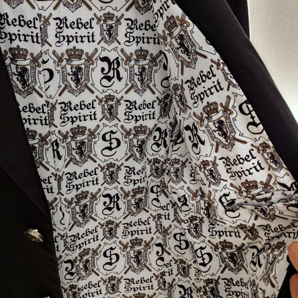Rebel Spirit - A Royal Way of Life | Black Designer Suit Jacket