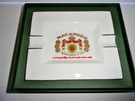 macanudo fine bone china ashtray without box