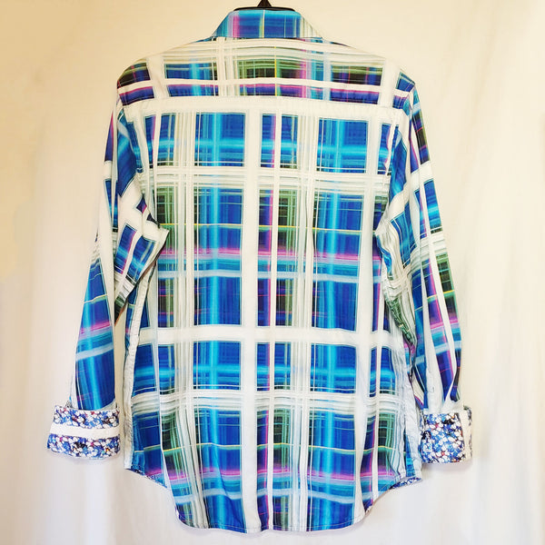 Robert Graham - Colorful Long Sleeve - Men's Medium Button Down Classic Fit
