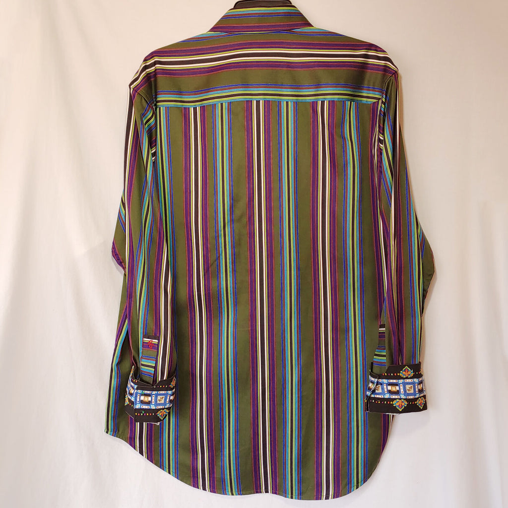 Robert Graham - Colorful Long Sleeve - Men's Medium Button Down Classic Fit