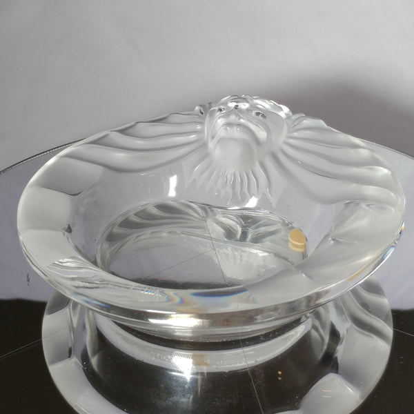 Lalique | Crystal "Tete De Lion" Ashtray