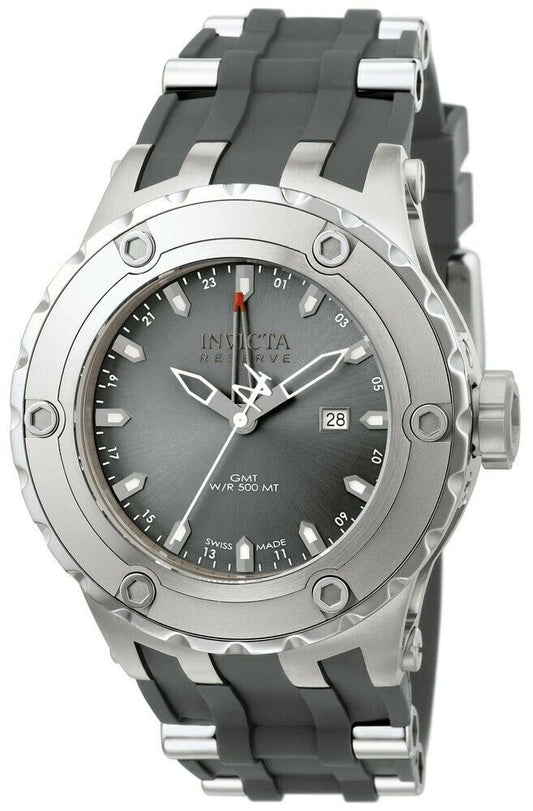 INVICTA SUBAQUA QUARTZ WATCH - STAINLESS STEEL CASE WITH GREY TONE RUBBER BAND