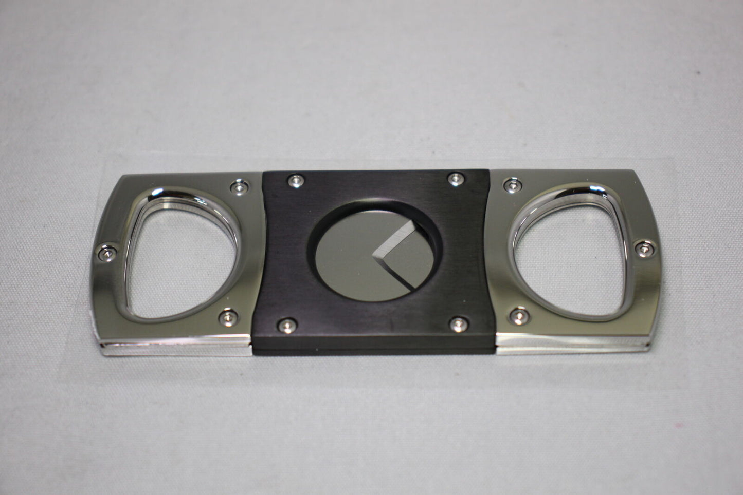 Elie Bleu Cigar Cutter Matte Black with Satin Stainless Steel | EBC1000 New