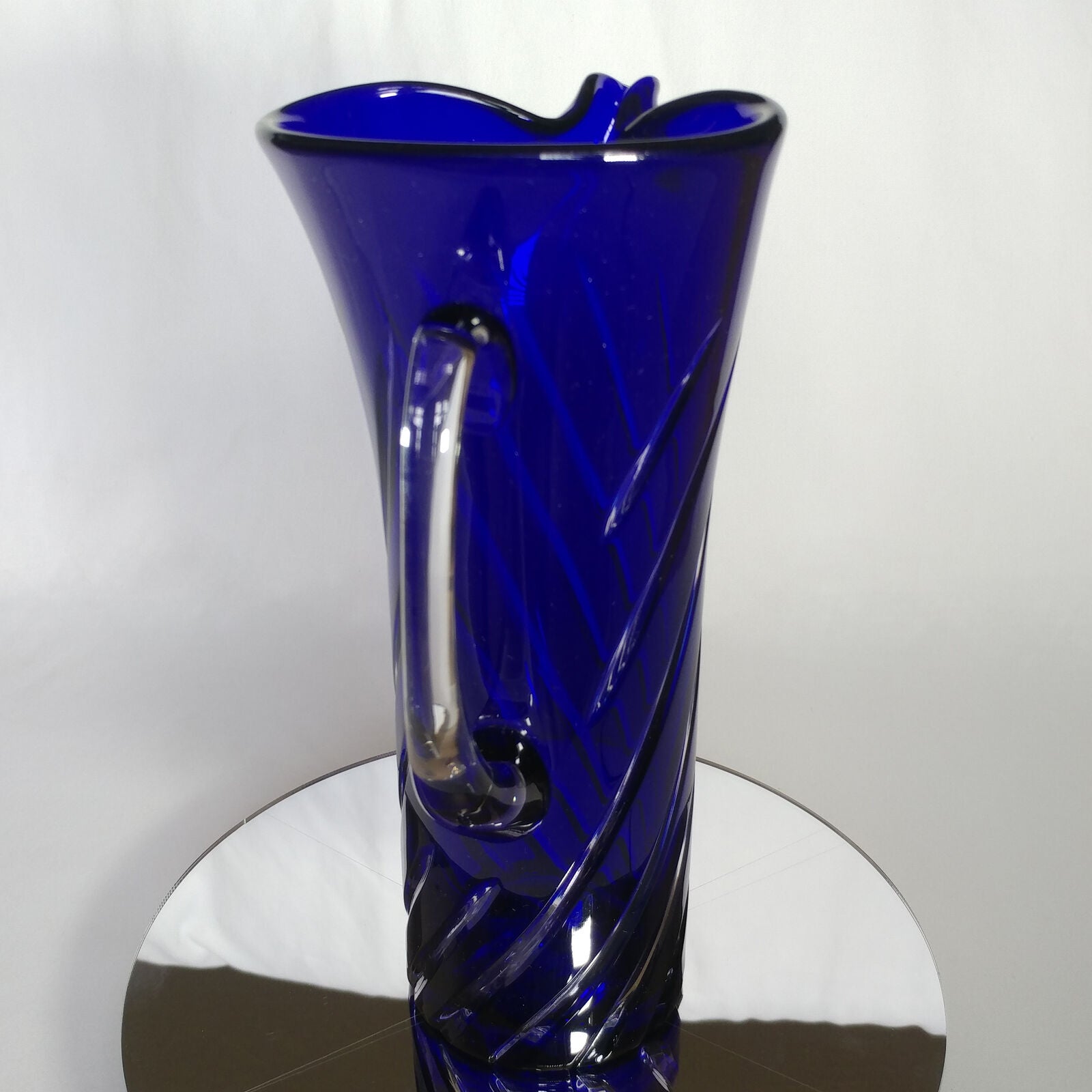 Blue Swirl Martini Pitcher