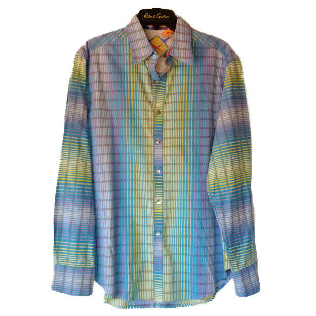 Robert Graham - Colorful Long Sleeve - Men's Medium Button Down Classic Fit