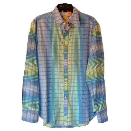 Robert Graham - Colorful Long Sleeve - Men's Medium Button Down Classic Fit