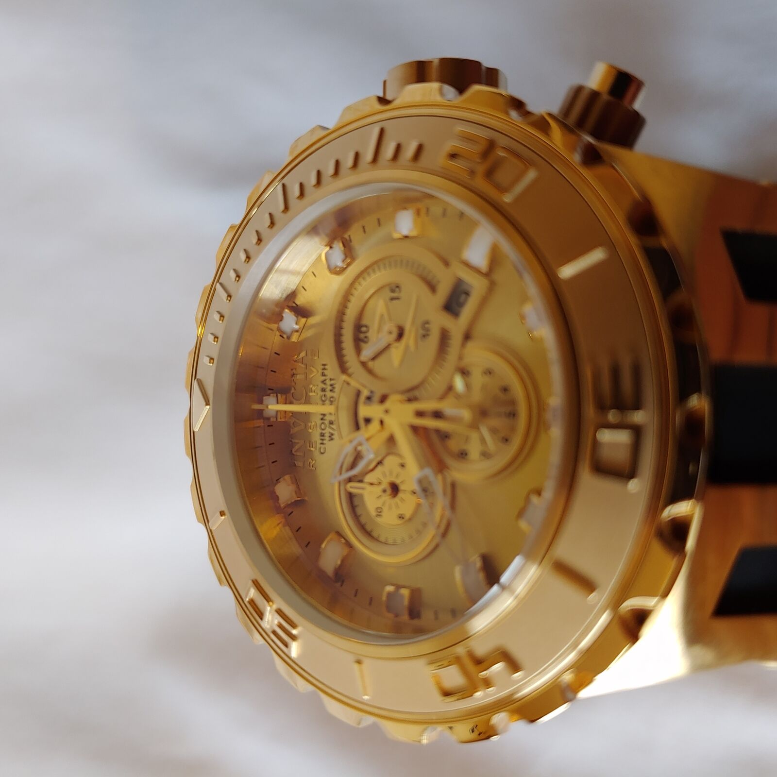 Invicta 6905 Mens Reserve Subaqua Swiss Chronograph 18k Gold Plated Watch