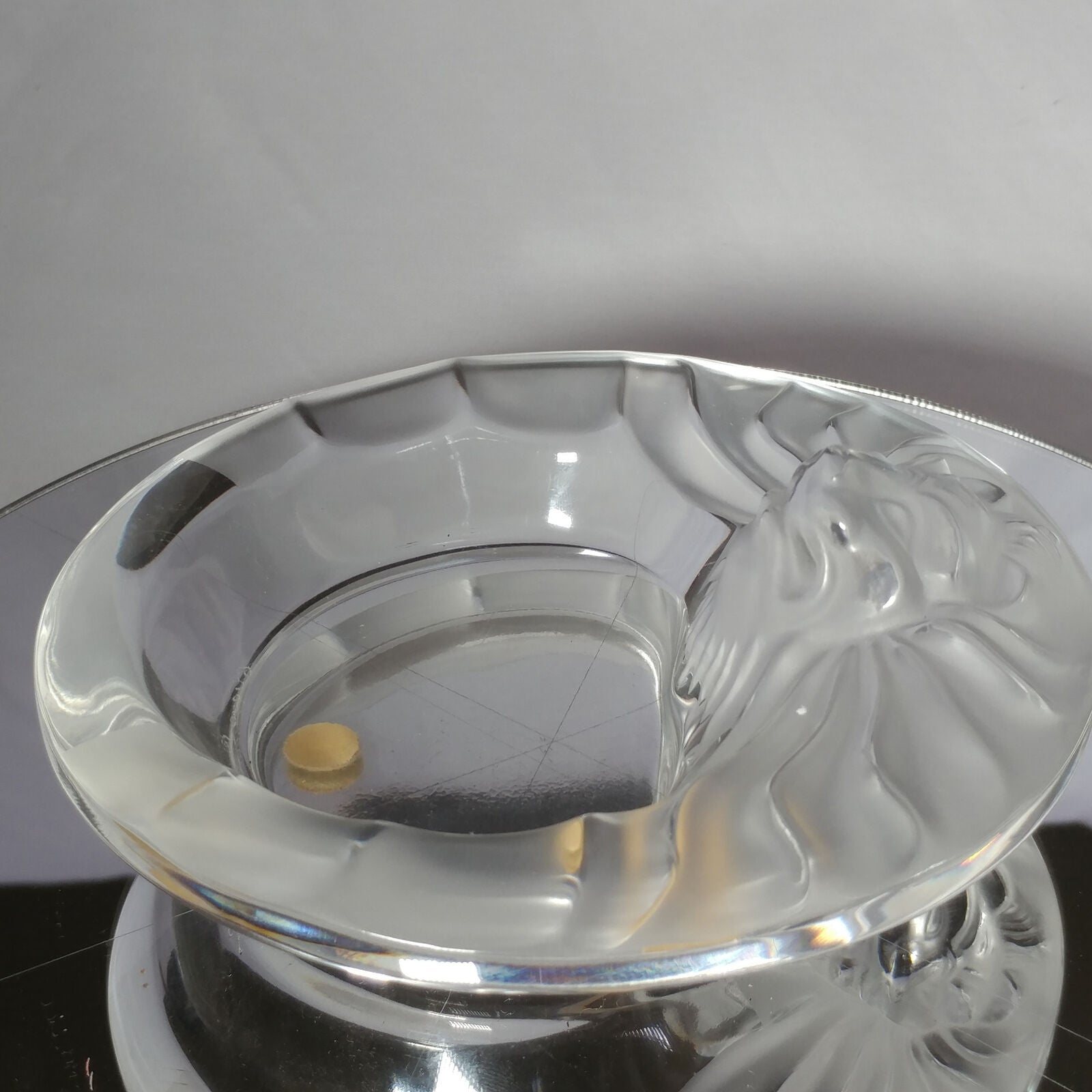 Lalique | Crystal "Tete De Lion" Ashtray