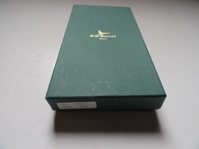 Pheasant Leather Eye Glass Case Xtra Wide Green 3.25" x 6.5"