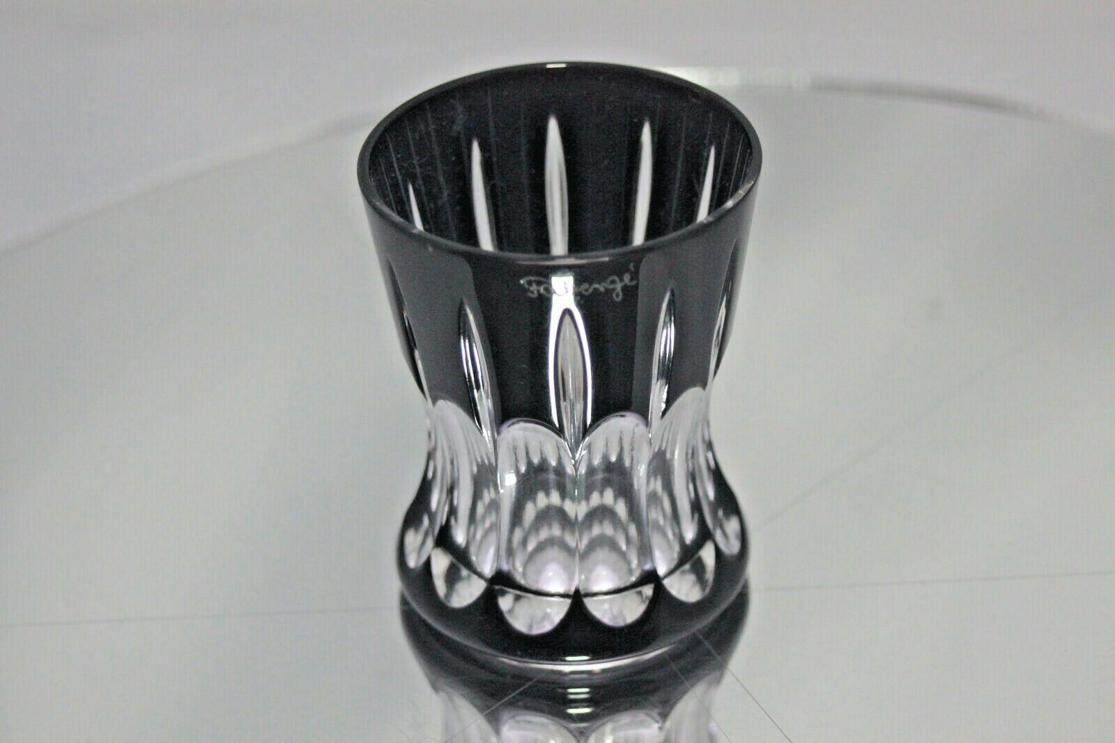 Faberge Black Crystal  Shot Glass