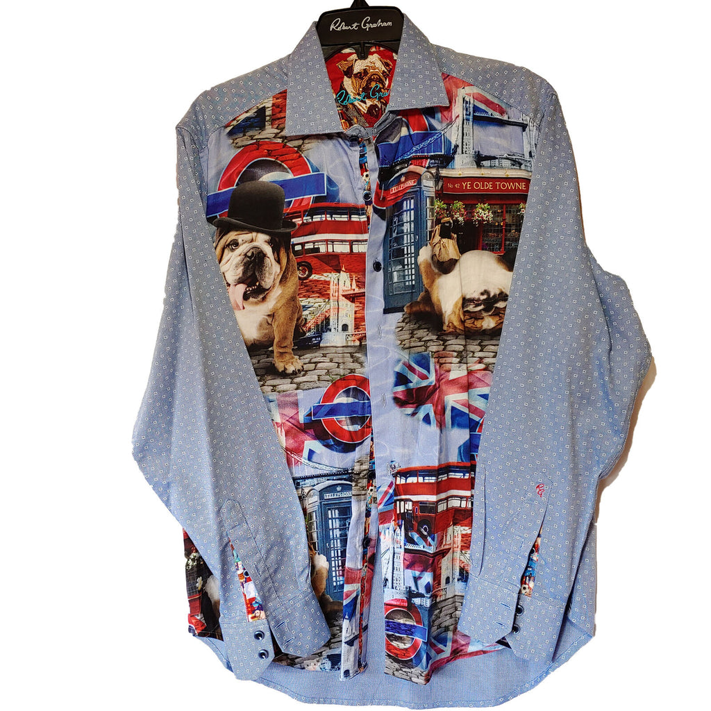 Robert Graham - Colorful Long Sleeve - Men's Medium Button Down Classic Fit