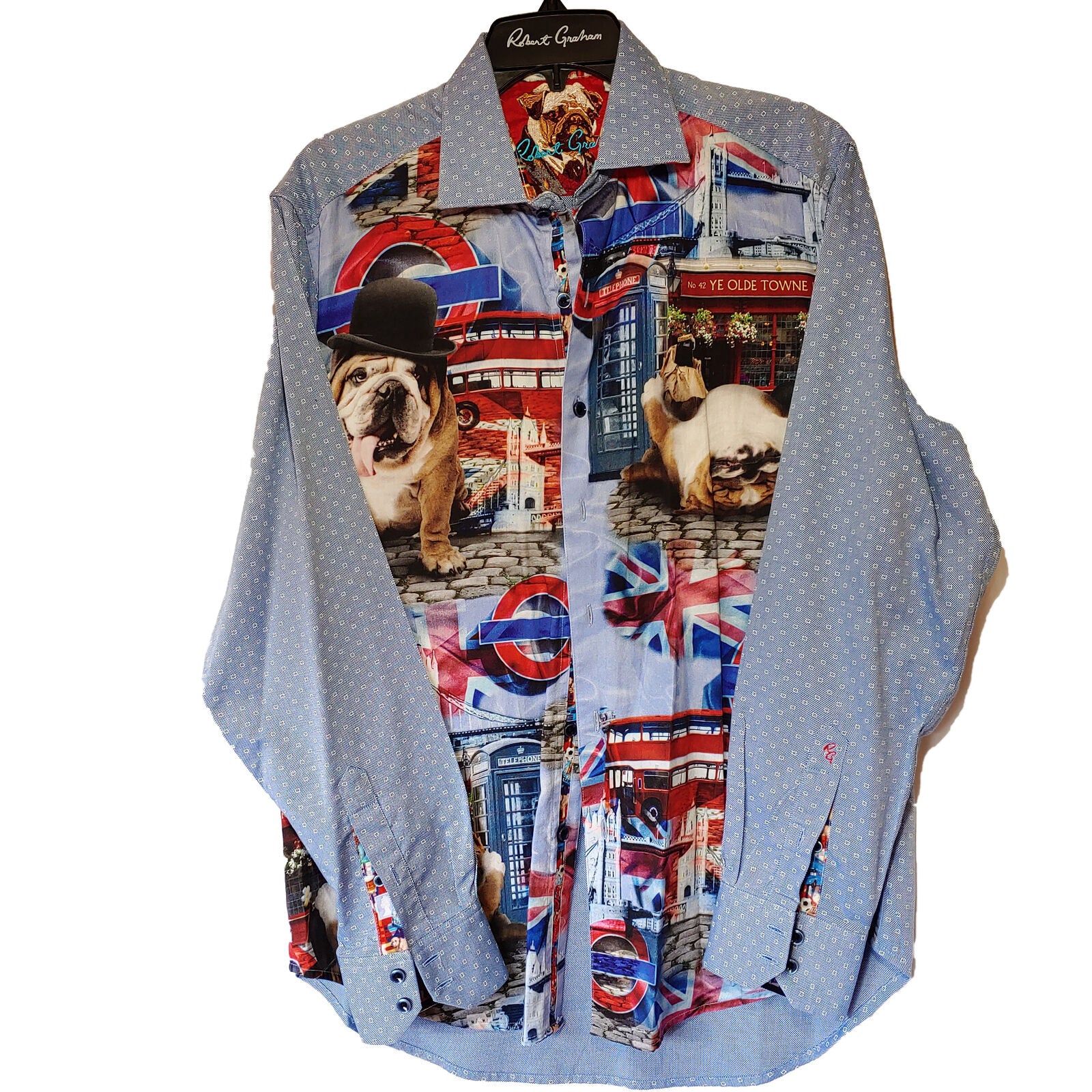 Robert Graham - Colorful Long Sleeve - Men's Medium Button Down Classic Fit