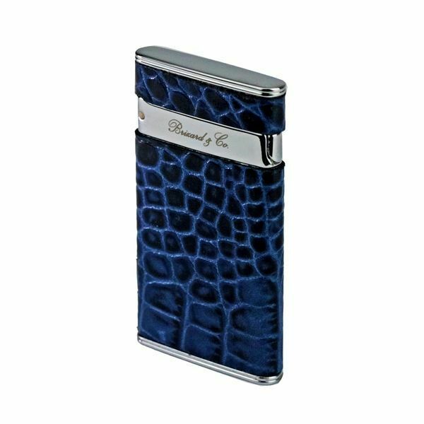 Brizard and Co. - The "Sottile" Lighter - Indigo Croco Pattern
