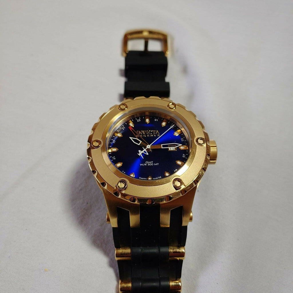 Invicta Reserve Collection GMT 18k Gold-Plated Stainless Steel Watch