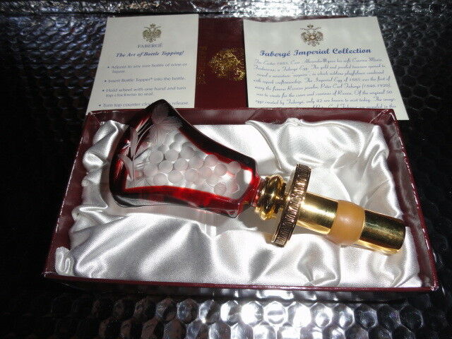 Fabergé Crystal Bottle Stopper