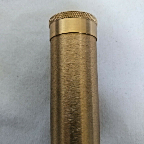 Cigar Classics | Travel Humidor Tube | Alum with Black Leather Holding Case