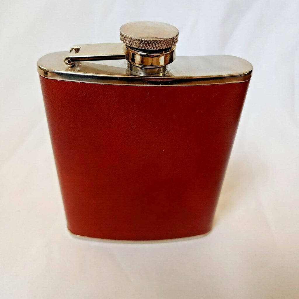 Atoll | Brown Leather | 6 oz. Flask