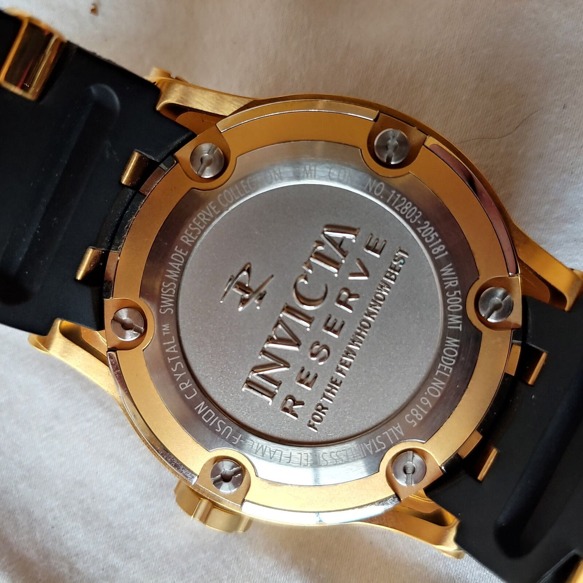 Invicta Reserve Collection GMT 18k Gold-Plated Stainless Steel Watch