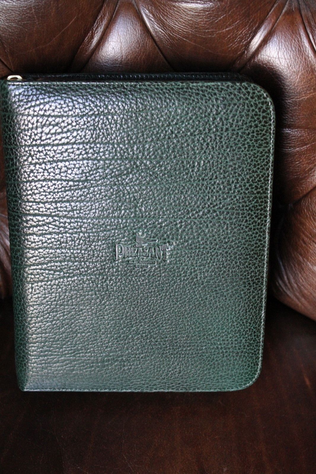 pheasant by R.D.Gomez Zippered Green  Case