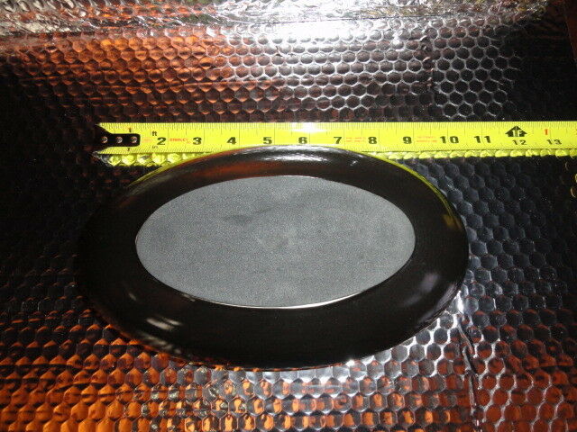Black ceramic ashtray