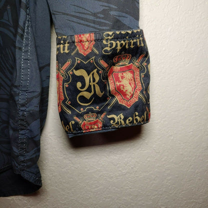 Rebel Spirit Gray  A Royal Way of Life Shirt Men's Medium