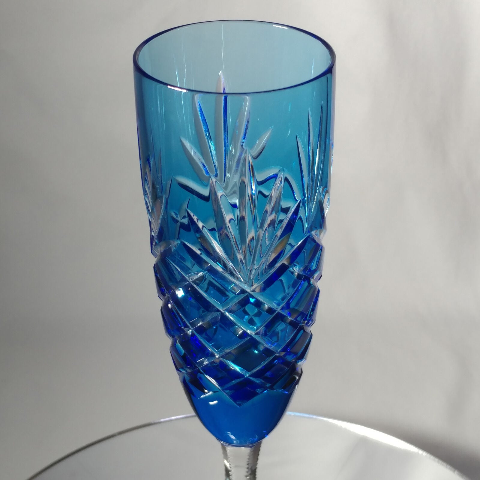 FABERGÉ ODESSA SKY BLUE CRYSTAL FLUTE | SINGLE