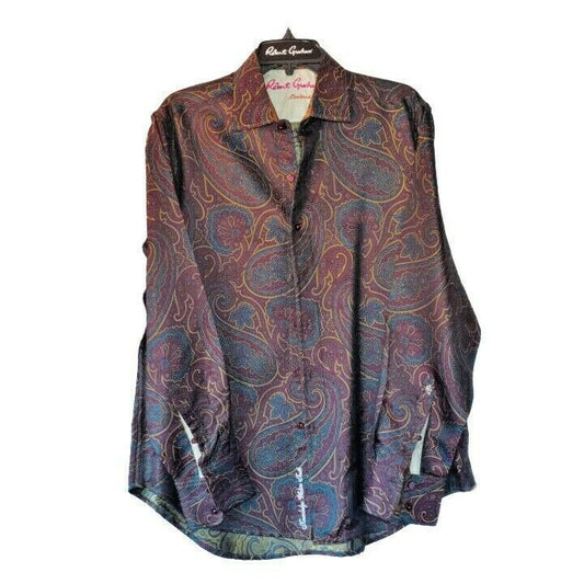Robert Graham - Colorful Long Sleeve - Men's Medium Button Down Classic Fit