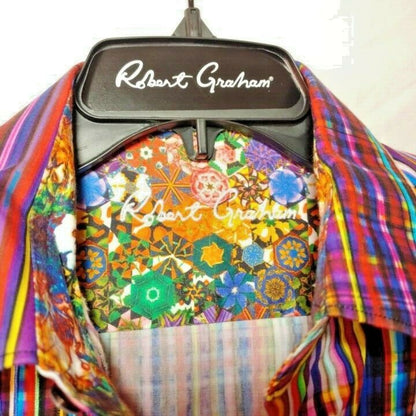 Robert Graham - Colorful Long Sleeve - Men's Medium Button Down Classic Fit