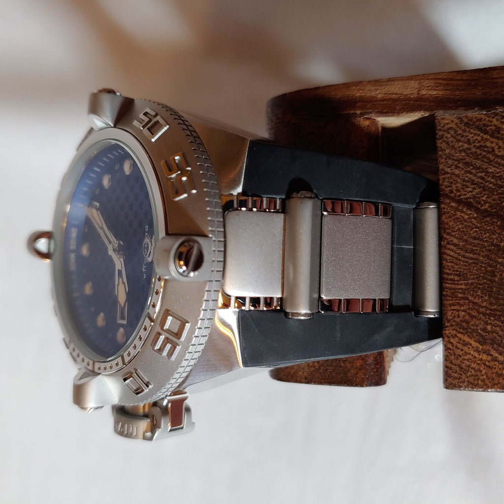 INVICTA SUBAQUA NOMA IV MENS QUARTZ 50MM BLUE CASE STAINLESS STEEL DIAL