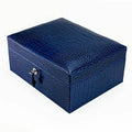 Brizard and Co. - The "Airflow" Cigar Humidor - Indigo Croco Pattern 30/40 Count