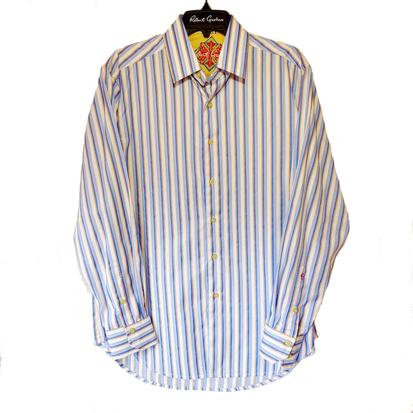 Robert Graham - Colorful Long Sleeve - Men's Medium Button Down Classic Fit