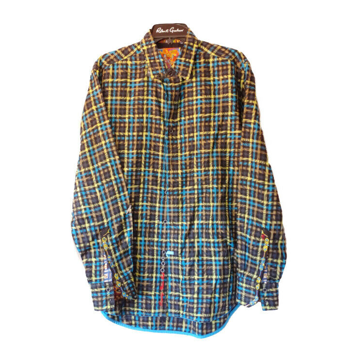 Robert Graham - Colorful Long Sleeve - Men's Medium Button Down Classic Fit
