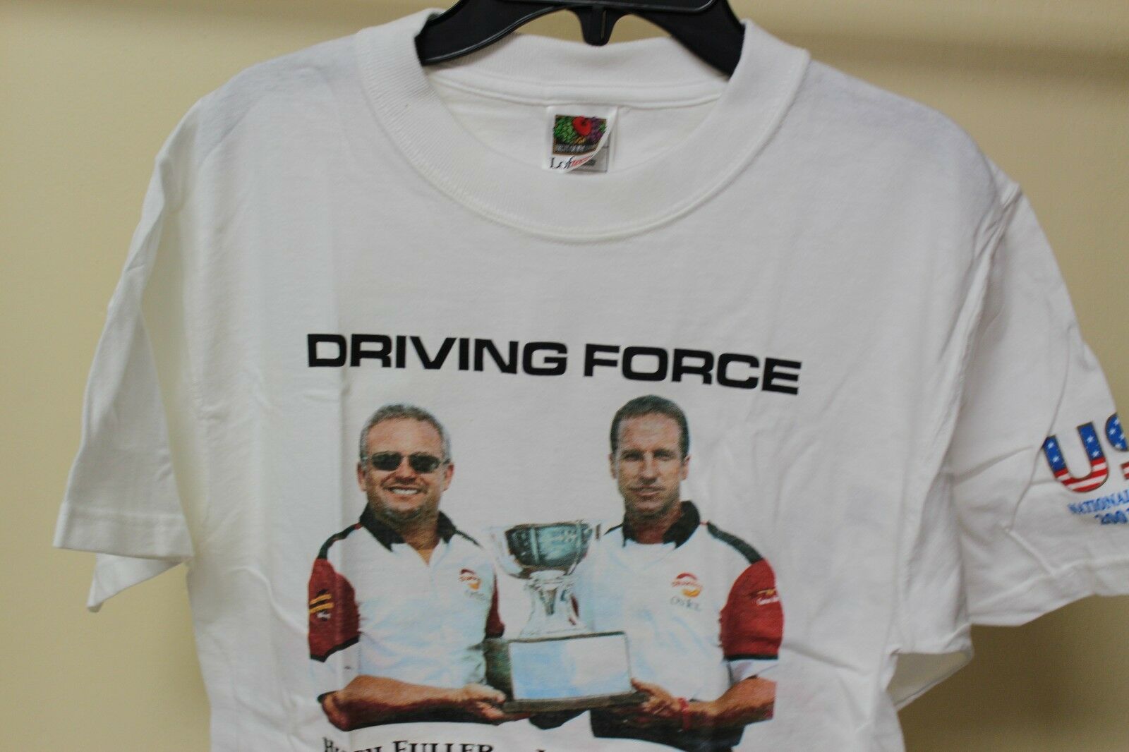 Driving Force Men's White Shirt Medium