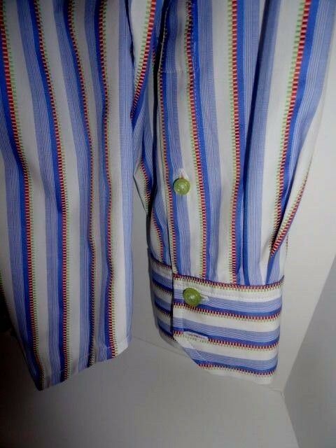 Robert Graham Fine Stripe Long Sleeve Shirt Size Medium