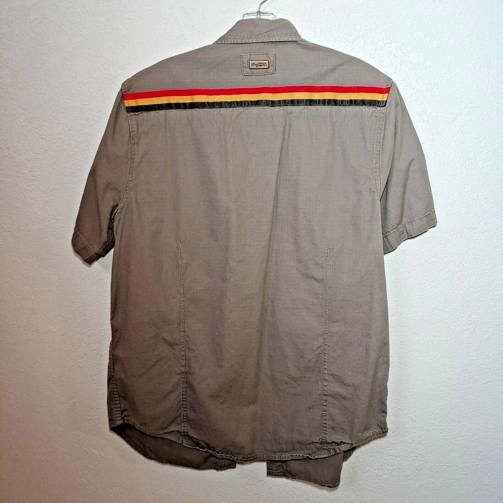 LR Geans Brown Men's Large Button-Down Long sleeve Shirt