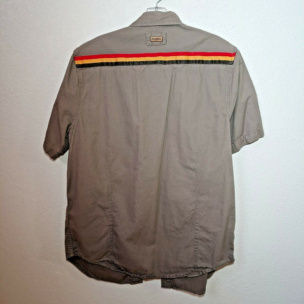 LR Geans Brown Men's Large Button-Down Long sleeve Shirt