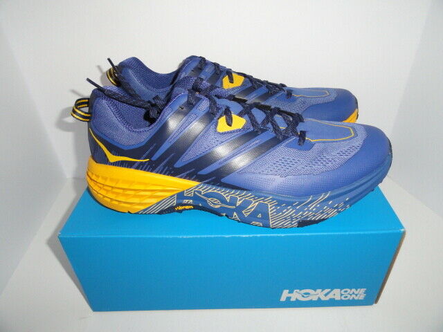 Hoka One Speedcoat 3 Blue & Gold size 13 M