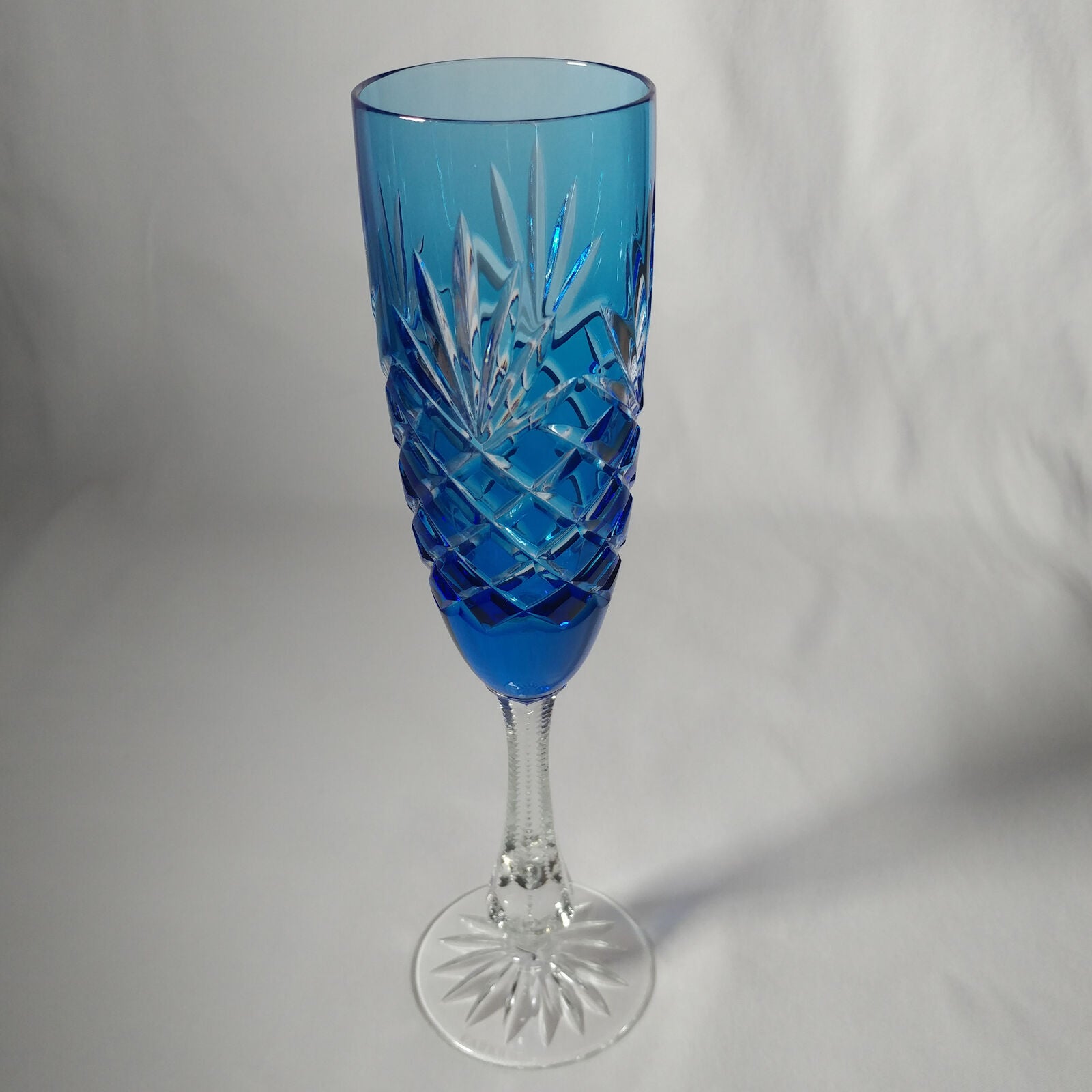 FABERGÉ ODESSA SKY BLUE CRYSTAL FLUTE | SINGLE