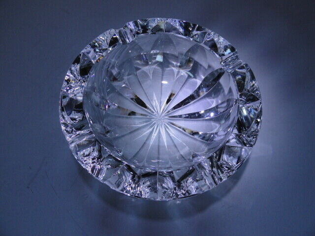 Saint Louis Clear Ashtray 7" diameter