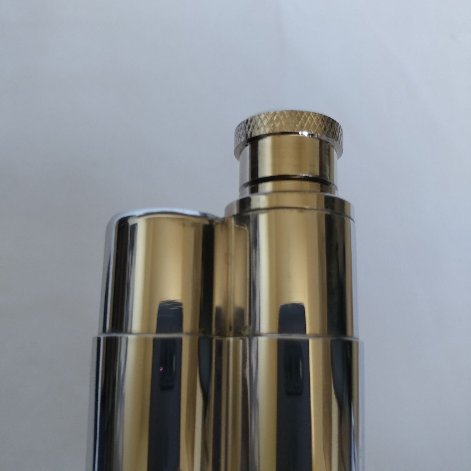 Cigar Travel Humidor and Flask Stainless Steel 18-8