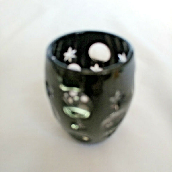 Faberge Black Galaxy Crystal  Shot Glass