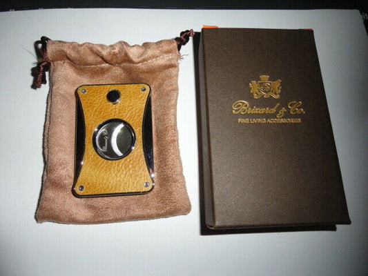 Brizard and Co. - "Elite Series 2" Cutter - Blue Ostrich and Camel Color Leather