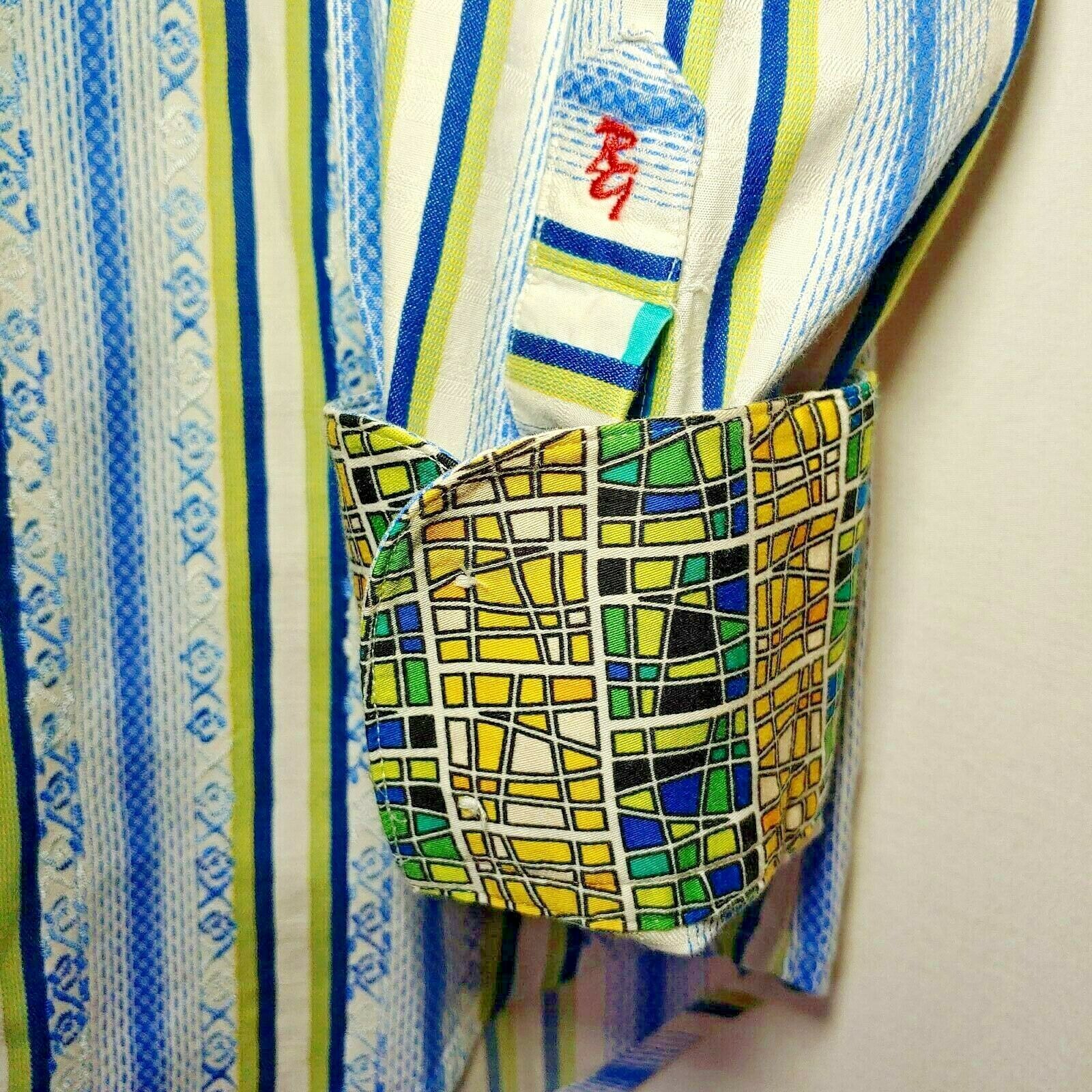 Robert Graham - Colorful Long Sleeve - Men's Medium Button Down Classic Fit