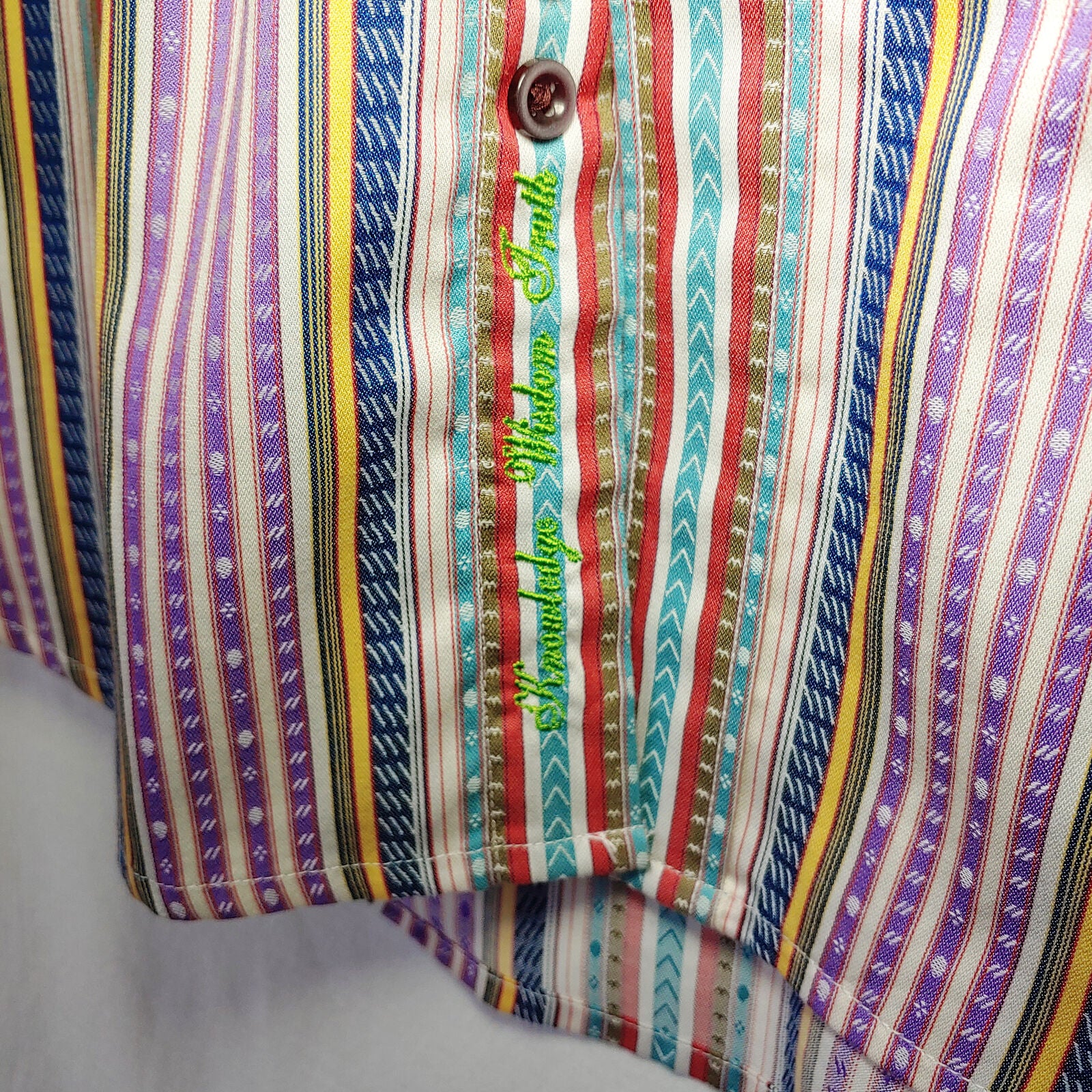 Robert Graham - Colorful Long Sleeve - Men's Medium Button Down Classic Fit