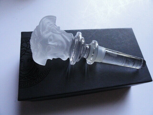 Versace Medusa Frosted  Crystal Bottle Stopper