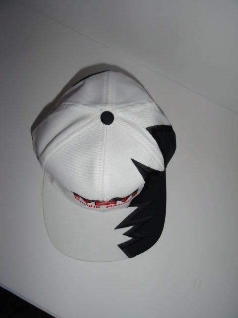 Marine Machine embroidered Black jagged edge baseball cap